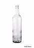100 X 750ml Glass Screw Top Clear Wine Bottles With Black Or Red Nova Caps