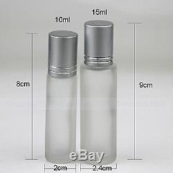 10144X THICK 10ml Roll On Glass Bottles Steel Roller Ball for Essential Oils