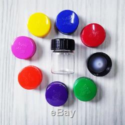 10ml Clear Small Glass Essential Oil Bottles with Cap Sample Containers Empty Jars
