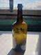 11.5 Antique American Demijohn Liquor Bottle Light Olive Amber Circa 1870 Nice