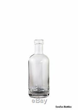 120 x 250ml Polo Glass bottles / decanters / choice of corks & shrink capsule