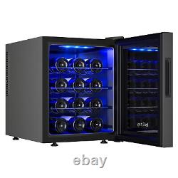12 Bottle Wine Beer Fridge Beverage Drinks Cooler Refrigerator 52L Touch Control