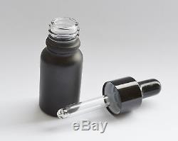 144pcs 10ml New Black Frosted Glass Dropper Bottle to store Essential Oil