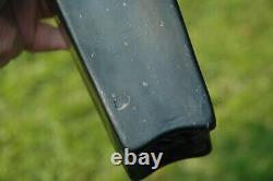 1700's BLACK GLASS CASE GIN QUART BOTTLE pontil American / British 18th Century