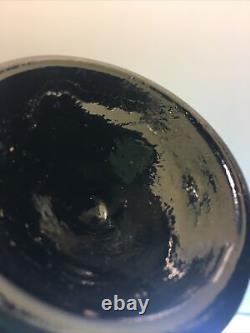 1790s Black Glass Pontiled Bottle Mold Dipped