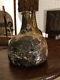 17th Century English Antique Black Glass Onion Bottle Dredged Off Suffolk Coast