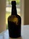 1830s English Black Glass Bottle Great Condition Antique