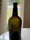 1850s 1860s Black Glass Applied Lip Wide Pontil Spirits/wine Bottle