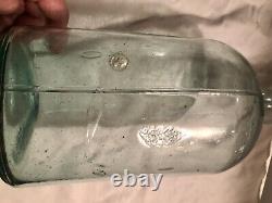 1880's Demijohn Crude Blobtop Extra Glass Squeeze On Neck Unique Antique Bottle