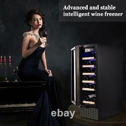 18 Bottles Glass Cooler Drinks Wine Fridge Beverage Mini Bar Refrigerator