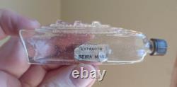 1920s FIGURAL OCEANLINER GLASS PERFUME BOTTLE EXTRACTO BEIRA MAR ORIGINAL LABEL