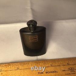 1930s Black Glass Perfume D'Orsay LE DANDY. 50 Oz Empty Bottle