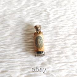 1930s Vintage Black Scented Chandu Glass Bottle Decorative Old Collectible GL506