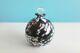 1991 Adam Aaronson Studio Art Gass Black Scent Bottle & Stopper/wand Hand Blown