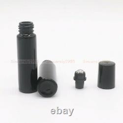 1X144X THICK 10ml Roll On Glass Bottles Steel Roller Ball for Essential Oils