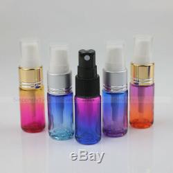 1X150X 5ml Glass Roll On Bottles THICK Gradient Roller Vial for Essential Oils