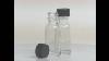 1 2 Oz 15ml Boston Round Clear Glass Bottle With Black Phenolic Cone Lined Cap