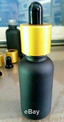 200 lot of Black & Gold Glass 30mL Dropper Bottles vape, oils, essential
