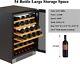 24 Inch 54 Bottle Touch Panel Large Wine Cooler Refrigerator Fridge Frost-free