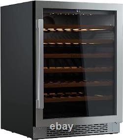 24 inch 54 Bottle Touch Panel Large Wine Cooler Refrigerator Fridge Frost-Free