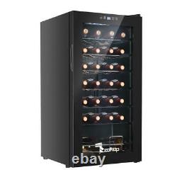 28 Bottle Wine Cooler Counter Top Wine Cellar Chiller Compressor Glass Door