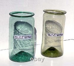 2 LATE 18th CENTURY FRENCH BLOWN GLASS JARS FOR ONE PRICE