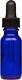 300 Pack Cobalt Blue Glass Boston Round Bottle With Black Glass Dropper 0.5 Oz