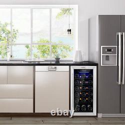 30-Bottle Freestanding Built-in Fridge 15 Wine Beverage Cooler Refrigerator