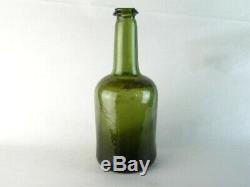 38583 Old Antique Freeblown Black Glass Wine Bottle Pontil English Mallet