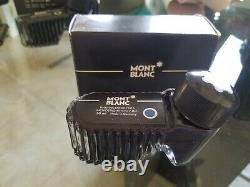 3 Montblanc Vintage Ink in glass container-50 ml w box. 2 black, 1 blue-black
