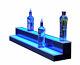 42 Led Bottle Bar Rack Shelf, Two Steps, Color Changing Lights, Glass Display
