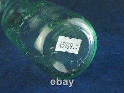 45769 Old Vintage Antique Glass Bottle Codd Hamilton Patent Black Marble Leith