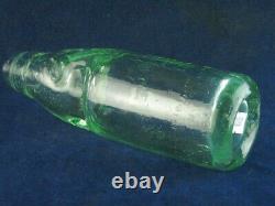 45770 Old Vintage Antique Glass Bottle Codd Patent Black Marble Edinburgh 6oz