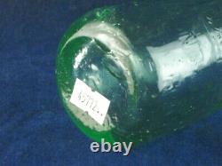 45772 Old Vintage Antique Glass Bottle Codd Patent Black Marble London White