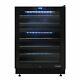 46-bottle Dual-zone Wine Cooler With Seamless Glass Door (right-hinge Model)
