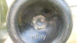 4 Rare 1700's BLACK GLASS ONION PIRATE GIN BOTTLES Deep South GA FL 15
