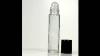 50ml 1 7 Oz Tall Roll On Cylinder Clear Glass Bottle With Black Cap