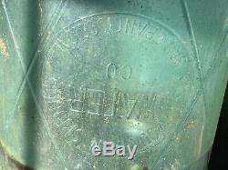 5 Gallon Water Glass Bottle Embossed San Francisco & San Carlos Black Mountain S