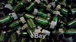 5 ml (1/6 oz) Mini Boston Round Green Glass Bottles withCaps (Lot of 1000)