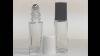 5ml 1 6 Oz Roll On Tall Cylinder Clear Glass Bottle Stainless Steel Roller Black Or White Cap