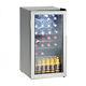 88l Compressor Wine Beverage Cooler Glass Door Undercounter 28 Bottles Fridge