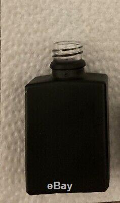 99 count-1oz/30ml Black Matt Glass Square Bottles Assemble yourself & Save