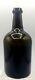 9 Blob Top H. Ricketts Glass Works Bristol Black Glass Whittled Bottle C. 1820s