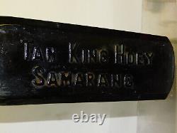 ANTIQUE BOTTLE DUTCH TAN KING HOEY SAMARANG RARE SHOULDER SEAL GIN BOTTLE c1850