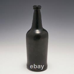 A'Black Glass' Cylinder Wine Bottle c1780
