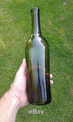 A Lovely Rare Sealed 1857 CHATEAU LAFITE Black Glass Bottle (bunch of grapes)