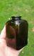 A Nice Early Pontil Black Glass Snuff Jar-bottle Crudely Made C1830