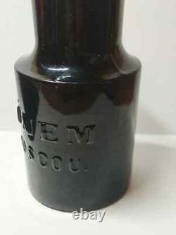A vintage antique made of black glass for preservation