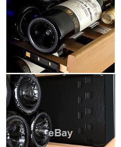 Allavino 115 Bottle Wine Cooler Refrigerator Black Glass Door Wine Cellar Fridge