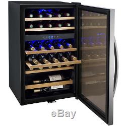 Allavino 29 Bottle Wine Cooler Refrigerator Stainless Steel Glass Door Dual Zone
